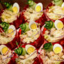 Cäsar-Salat mit Garnelen