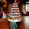 Dessertpyramide im Glas (betreut mit Servicepersonal)