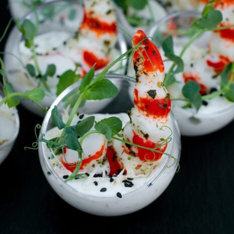 Garnelenbällchen mit Sauce Tartare