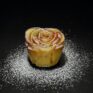 Gebackener Apfel als Blüte