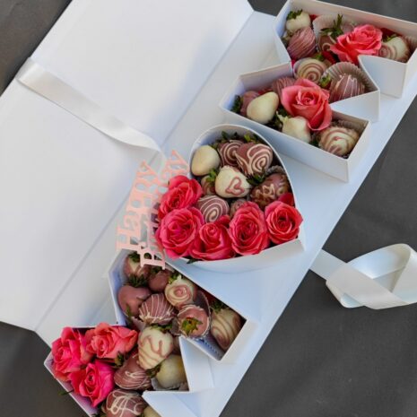 Herzensmoment für Mama – Erdbeer Geschenkbox Herzensmoment für Mama – Erdbeer Geschenkbox