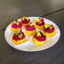 Knusprige Polenta mit roter Rübe