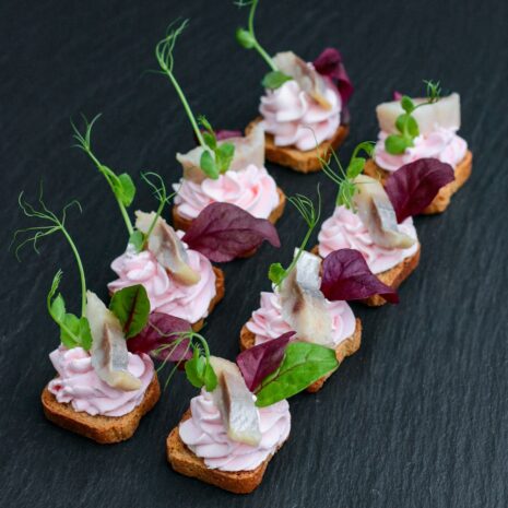 Mini-Crostini mit Hering