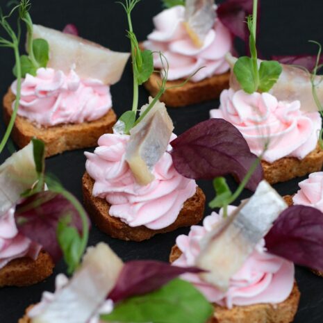Mini-Crostini mit Hering