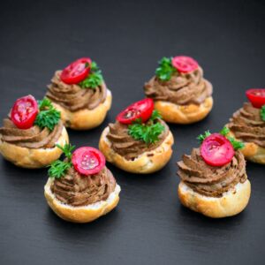 Profiterole Mousse aus Hühnerleber