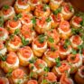 Profiterole mit Lachs