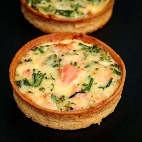 Quiche mit Lachs und Brokkoli Quiche mit Lachs und Brokkoli