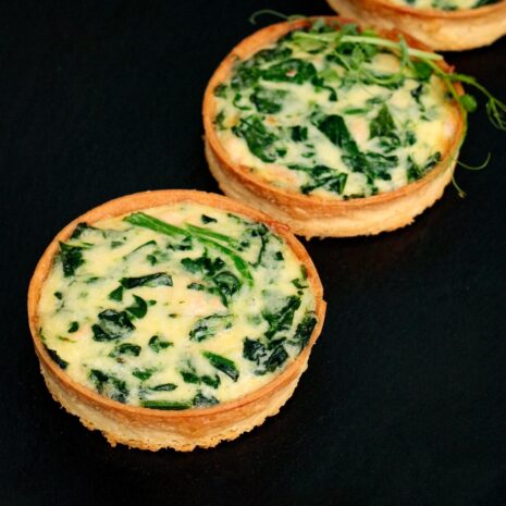Quiche mit Lachs und Spinat Quiche mit Lachs und Spinat