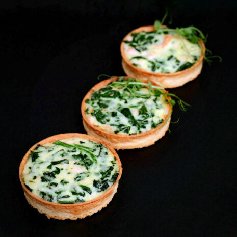 Quiche mit Lachs und Spinat Quiche mit Lachs und Spinat