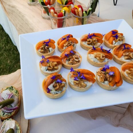 Tartelette mit Pfirsich Tartelette mit Pfirsich