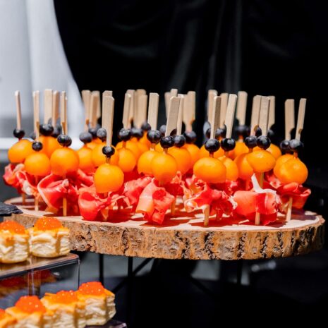 Spieß mit Melone Spieß mit Melone