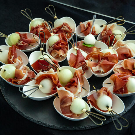 Spieß mit Melone Spieß mit Melone
