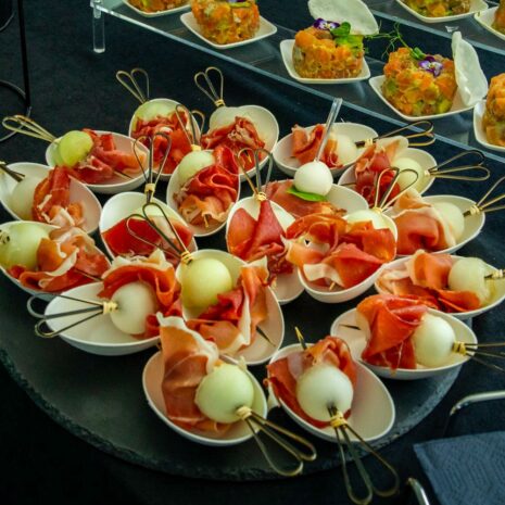 Spieß mit Melone Spieß mit Melone