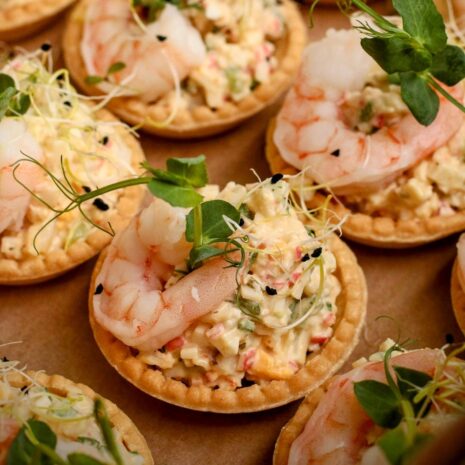 Tartelette mit Garnele Tartelette mit Garnele