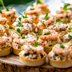Tartelette mit Garnele