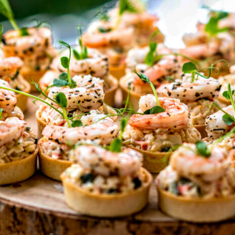 Tartelette mit Garnele Tartelette mit Garnele