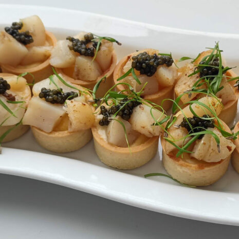 Tartelette mit Jakobsmuschel