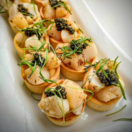 Tartelette mit Jakobsmuschel