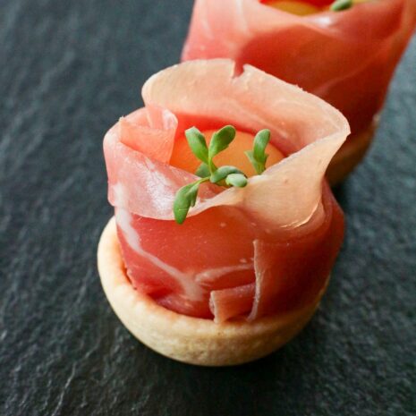 Tartelette mit Melone