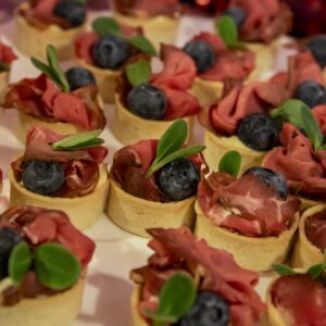Tartelette mit Rinder-Carpaccio