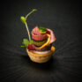 Tartelette mit Roastbeef