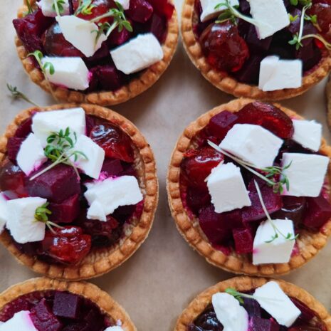 Tartelette mit Roter Rübe Tartelette mit Roter Rübe