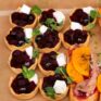 Tartelette mit Roter Rübe & Mini-Mozzarella