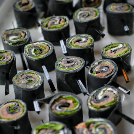 Tintenrolle mit Forelle Tintenrolle mit Forelle