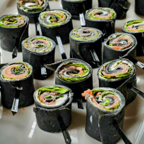 Tintenrolle mit Forelle Tintenrolle mit Forelle