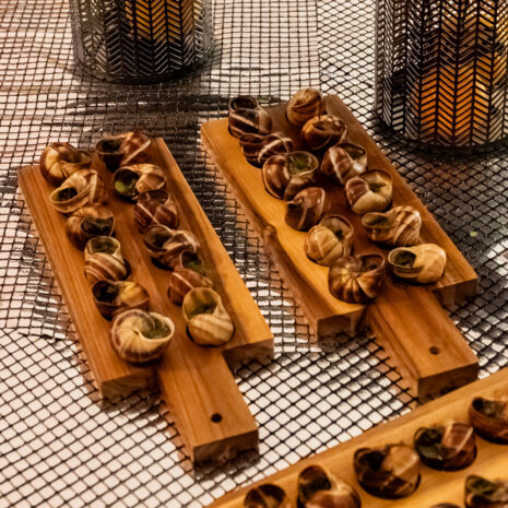 Weinbergschnecke in Kräuterbutter mit Estragon